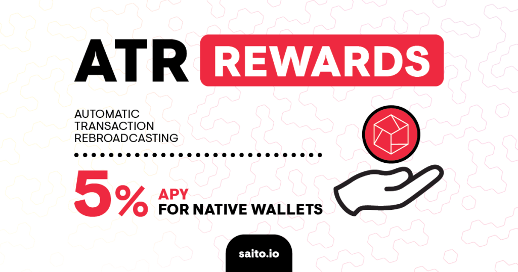 ATR Rewards Automatic Transaction Rebroadcasting 5% APY for native wallets
